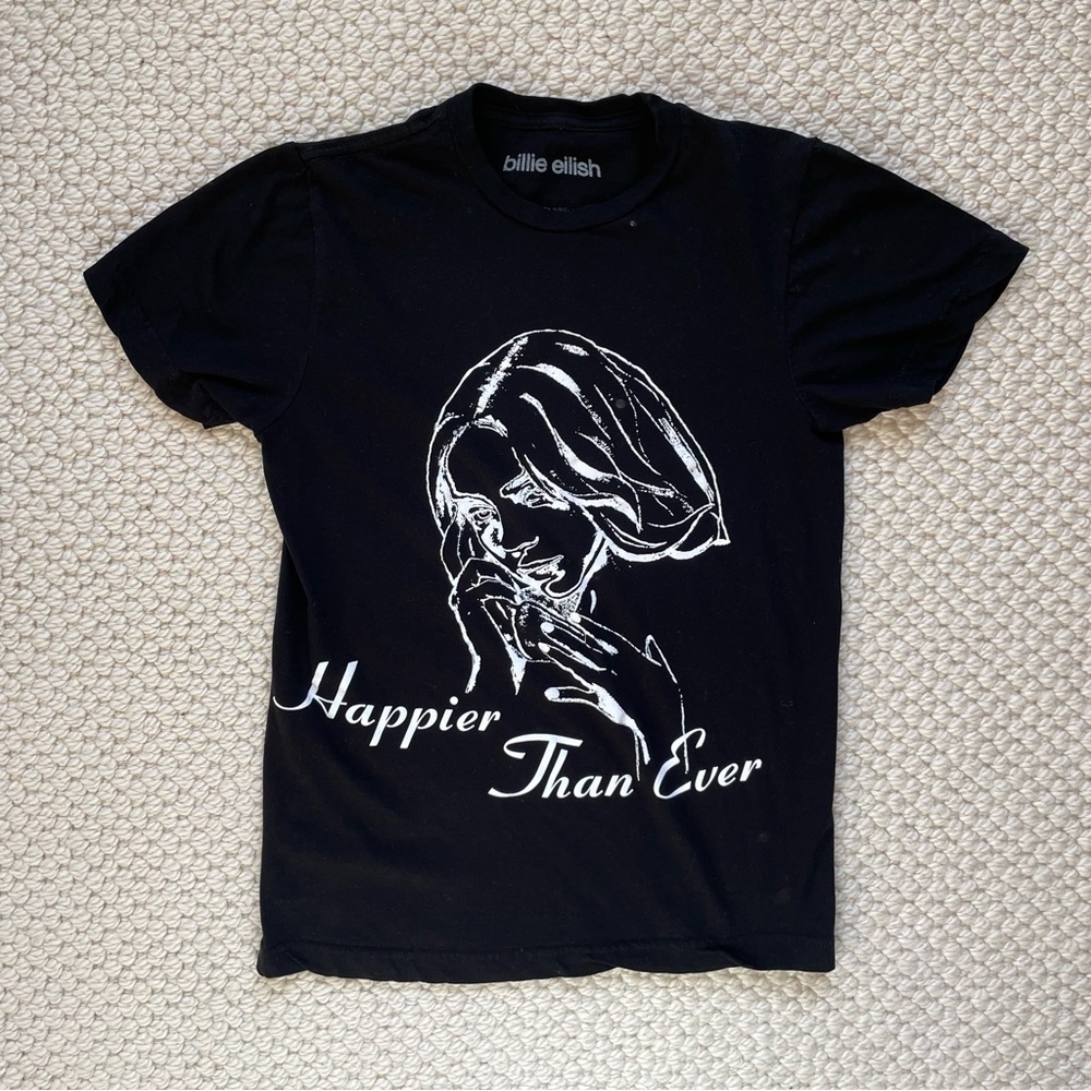 Billie Eilish black cotton t-shirt